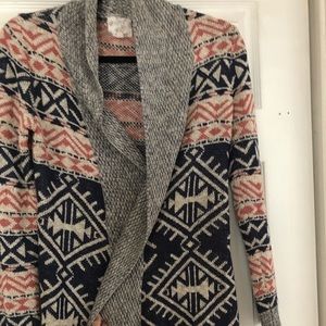 Soft Tribal Printed Cozy Cardigan